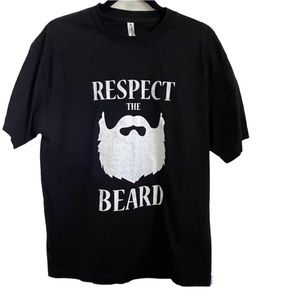 Men’s Respect the Beard Graphic Tee - L